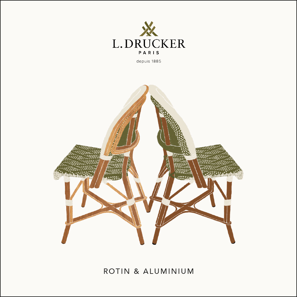 Maison Drucker - Rotin et Aluminium